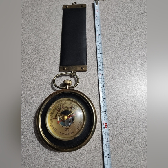 Vintage OTA Barometer with Gold and Black Accents - Picture 6 of 7